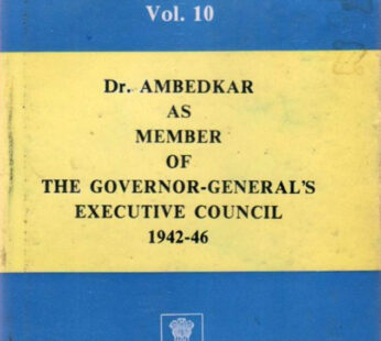 Dr. Babasaheb Ambedkar Writings And Speeches Vol 10